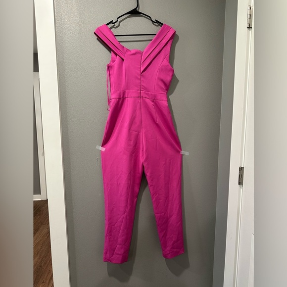 DO+BE Elegant Pink One-Shoulder Jumpsuit Size S - Picture 4 of 7